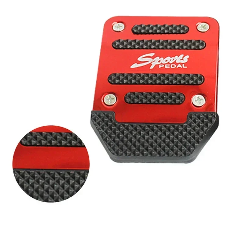 Pedal Cover 3Pcs Universal Racing Non-Slip