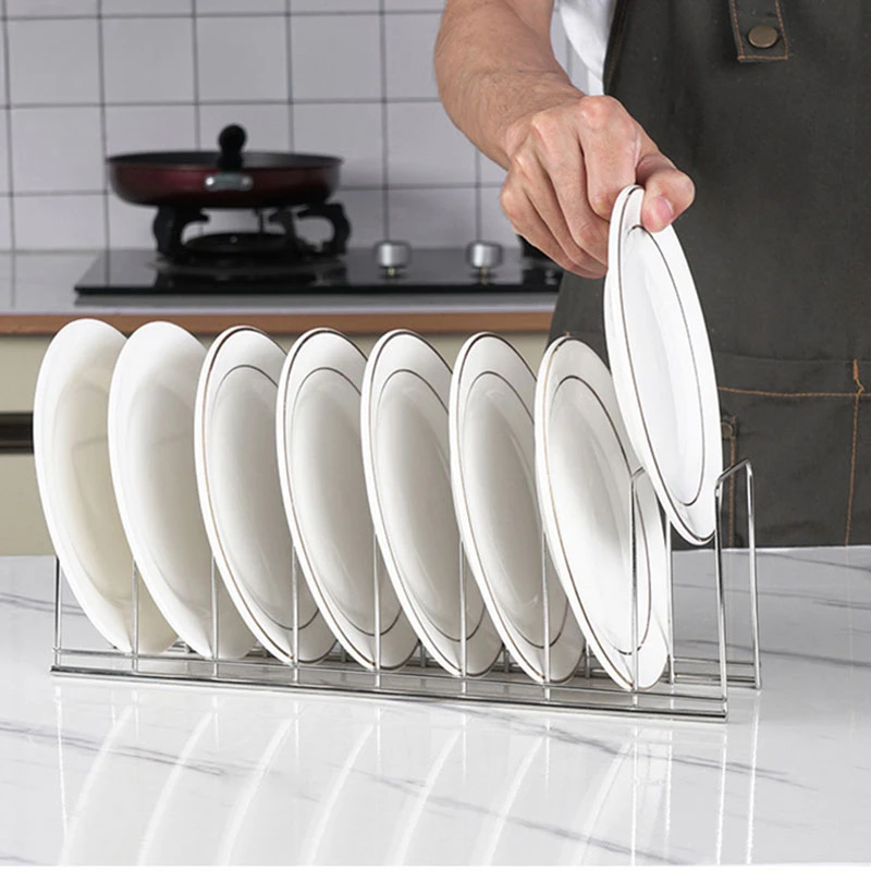 

Stainless Steel Pot Lid Draining Dish Stand Draining Rack Holder Drying Storage Bowl Shelf Storage Home Kitchen Organizer Tool