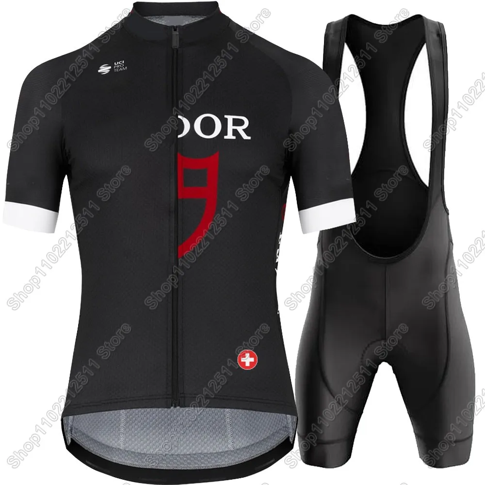 Swiss Tudorful Team Cycling Jersey Set Bicycle Clothing Summer Road Bike Shirts Suit Bicycle Bib Shorts MTB
