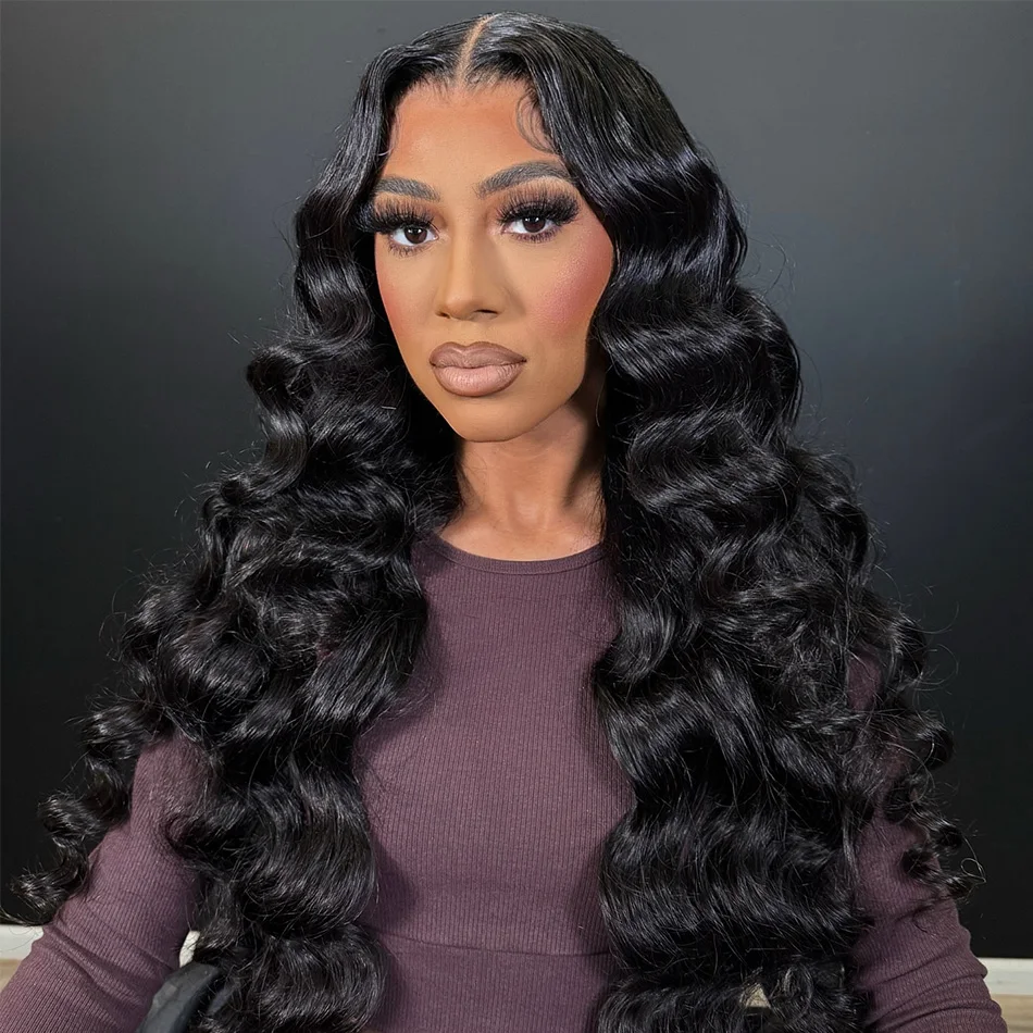250 Density Body Wave Wig 40 Inch 13x6 Hd Lace Frontal Wig Human Hair ...