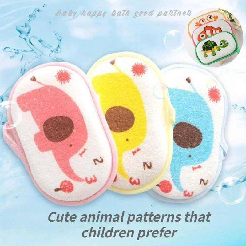 Baby Bath Sponge Cute Baby Bath Sponge Kids Children Toddlers Newborns Adults Cleaning Brush Towel Soft Inirritative Bath Foam Shower Sponge