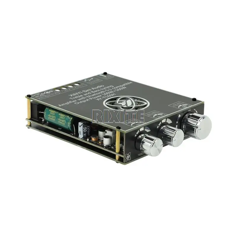 Módulo Placa Amplificador de Potência de Áudio Bluetooth Ajuste de Alto Baixo Estéreo de Dois Canais Xy-t160h Tda7498e 160wx2 - Image 5