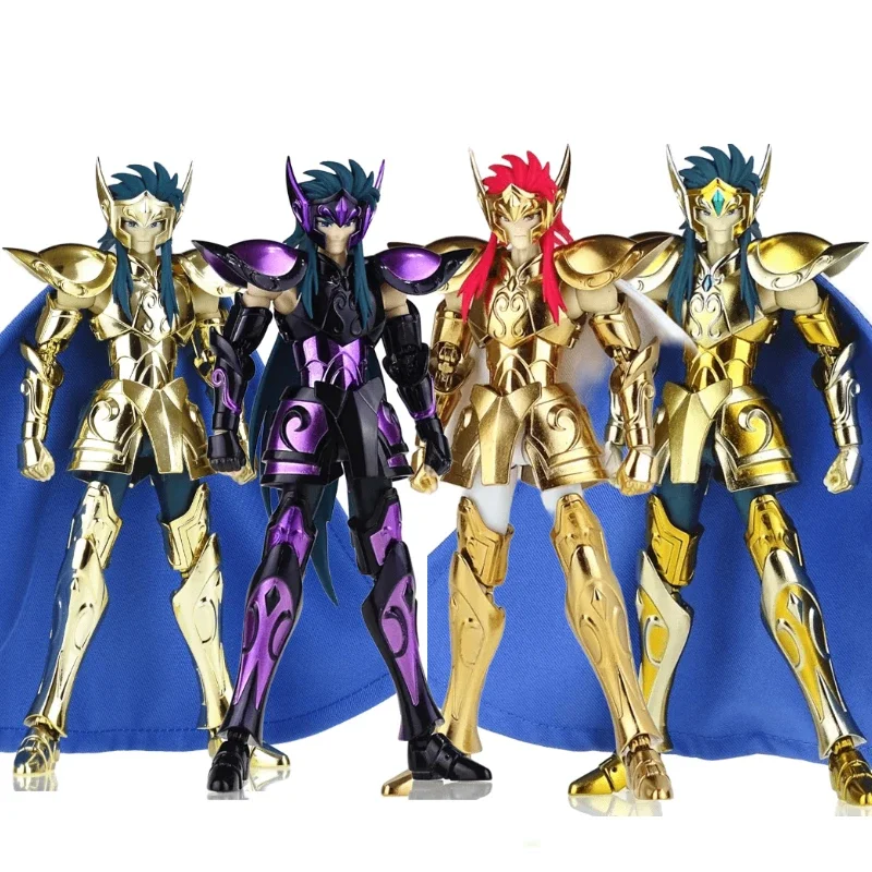 

In Stock MST Saint Seiya Myth Cloth EXM/EX Aquarius Camus with Hyoga Cygnus Head 24K Hades Gold Knights of Zodiac Action Figure