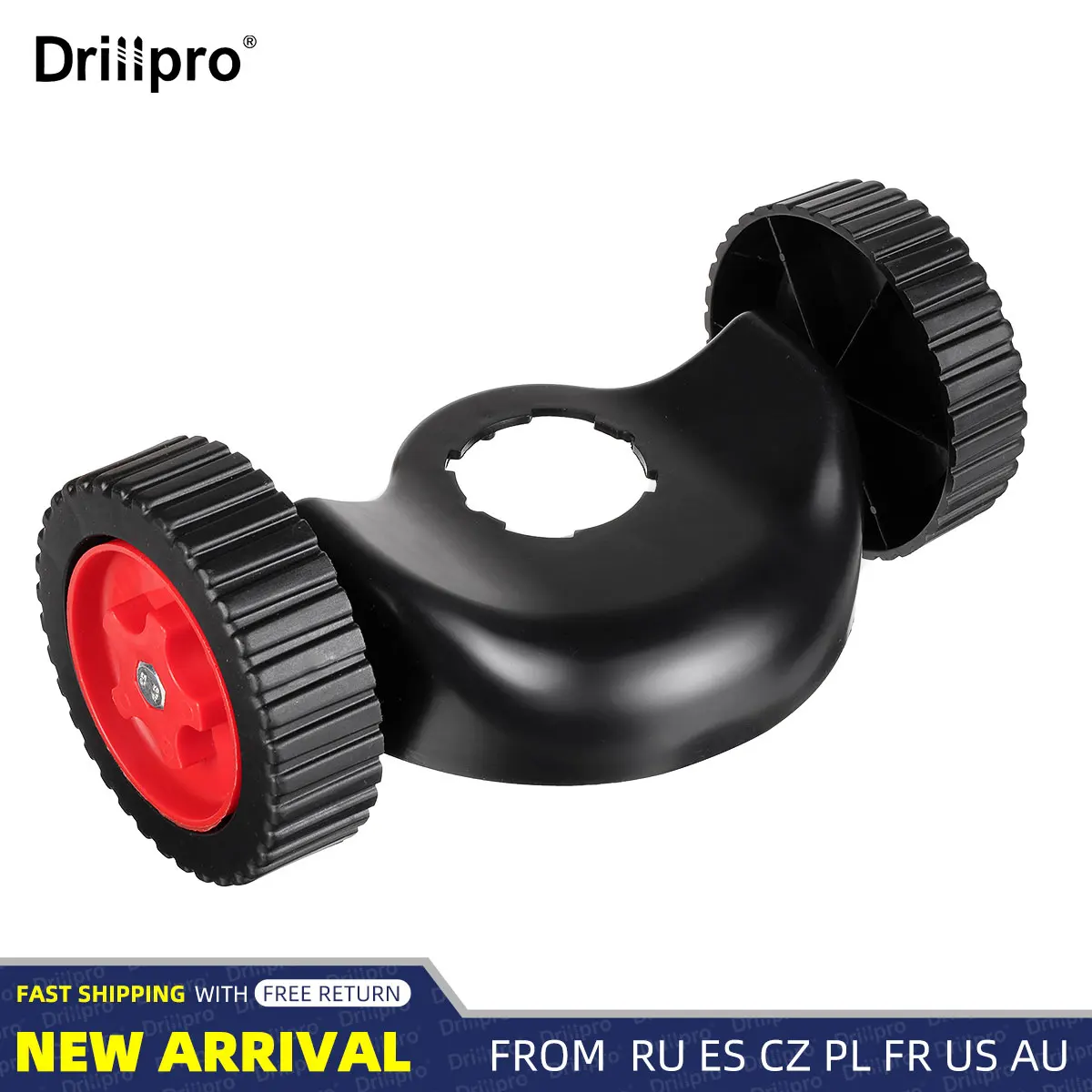 Drillpro Grass Trimmer Rolling Wheel Effective Comfortable Garden Lawn