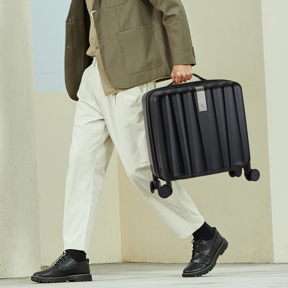 Hanke maleta de viaje negocios, equipaje con carcasa debajo del asiento, ruedas giratorias de 16 y 18 pulgadas, 100% unidades|De mano| -