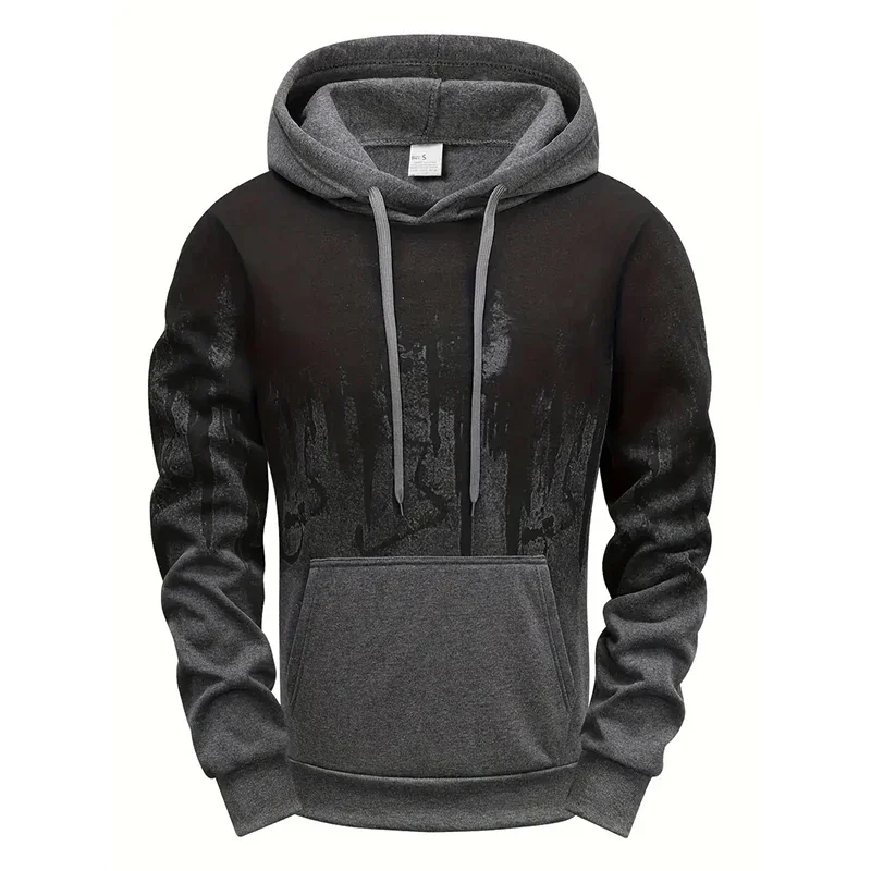 Men Splatter Hoodies Fall Winter Streetwear