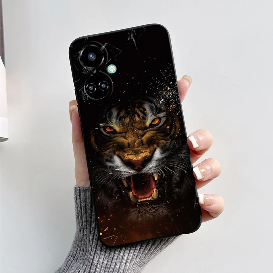 Fashionable Marble Silicone Soft Black TPU Phone Case