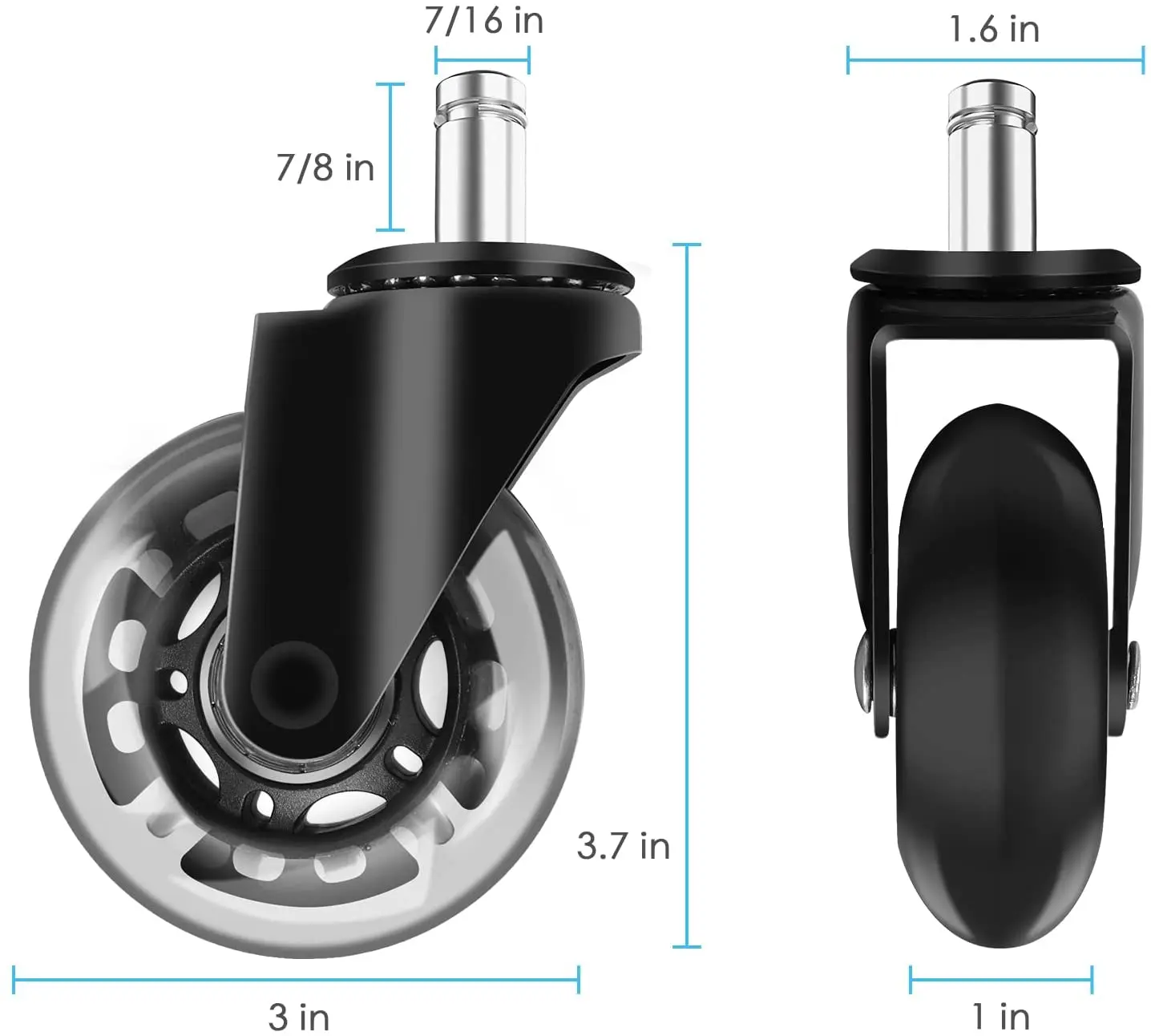 Replacement Caster Wheels Office Chairs Best Replacement