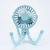 Baby Stroller Electric Fan Hand Rechargeable Portable Small Folding Fans Mini Ventilator Silent Table Outdoor Cooler Neck Fan 6
