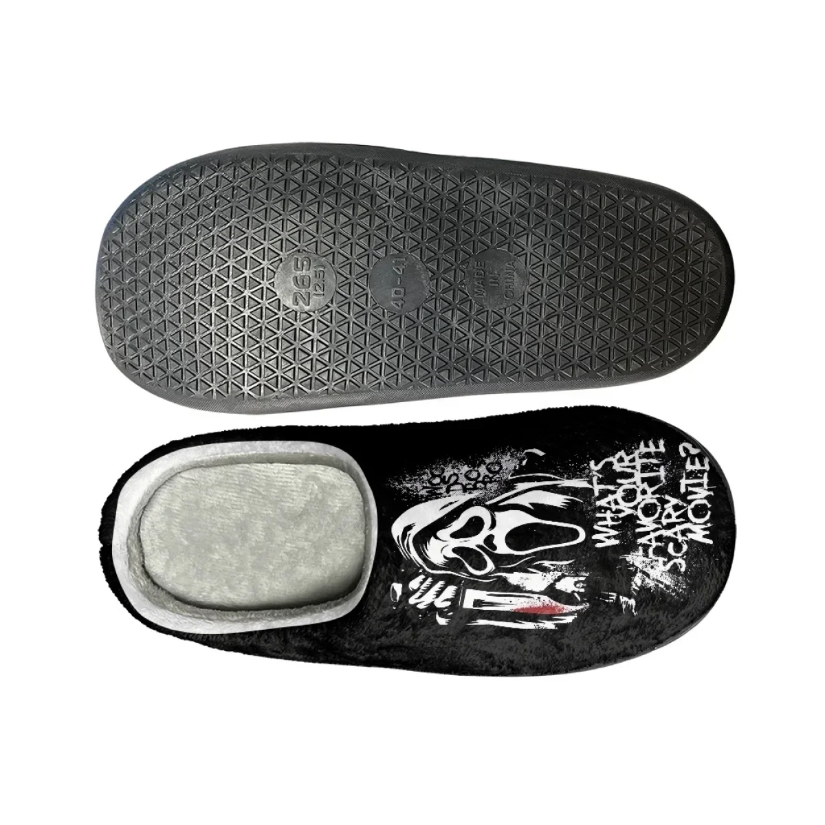 Casual Women Flats Home Slippers Horror Indoor Couple Cotton Slipper Dropshipping Autumn Winter Warm Cozy Non-slip Men Footwear