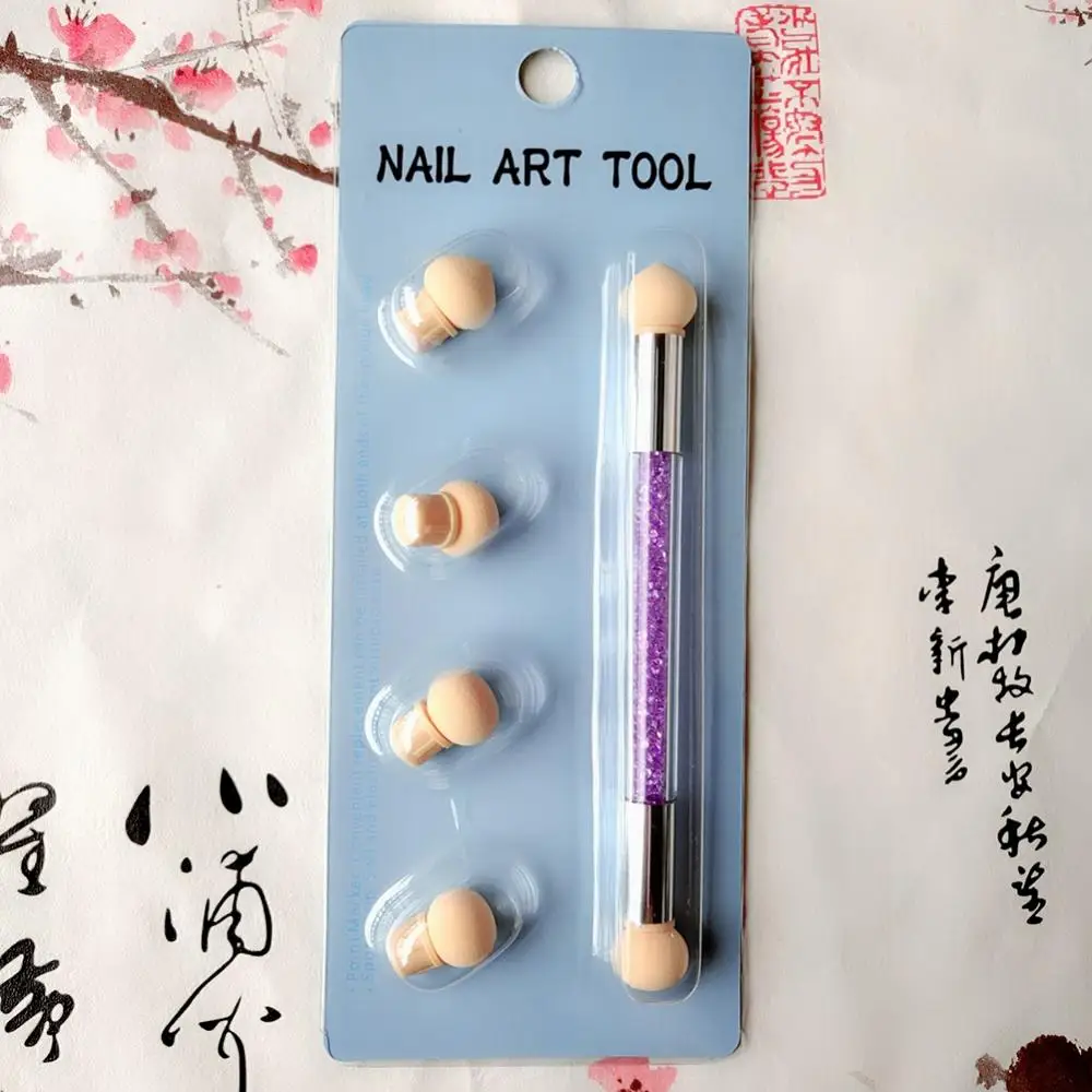 Ombre Nail Brush Set Gradient Sponges Nail Art Brushes Pen Acrylic Gel Glitter Powder Picking Dotting Tools Manicure #945-1 nail art pens nail art brushes nail art sponge nail brushes nail art tools gel nail tools