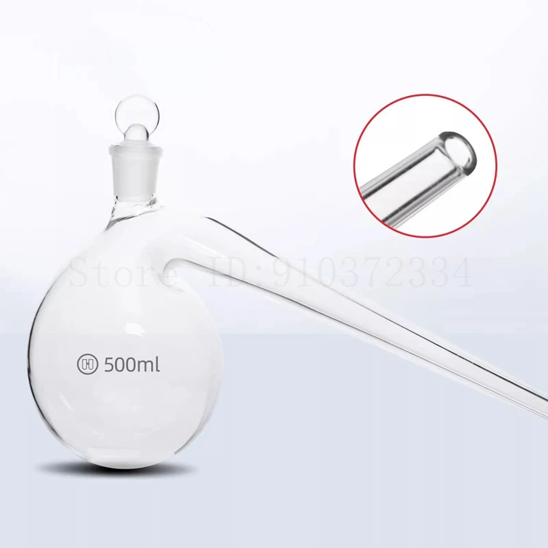 Botella de retorta de matraz de destilación de retorta de vidrio de ...