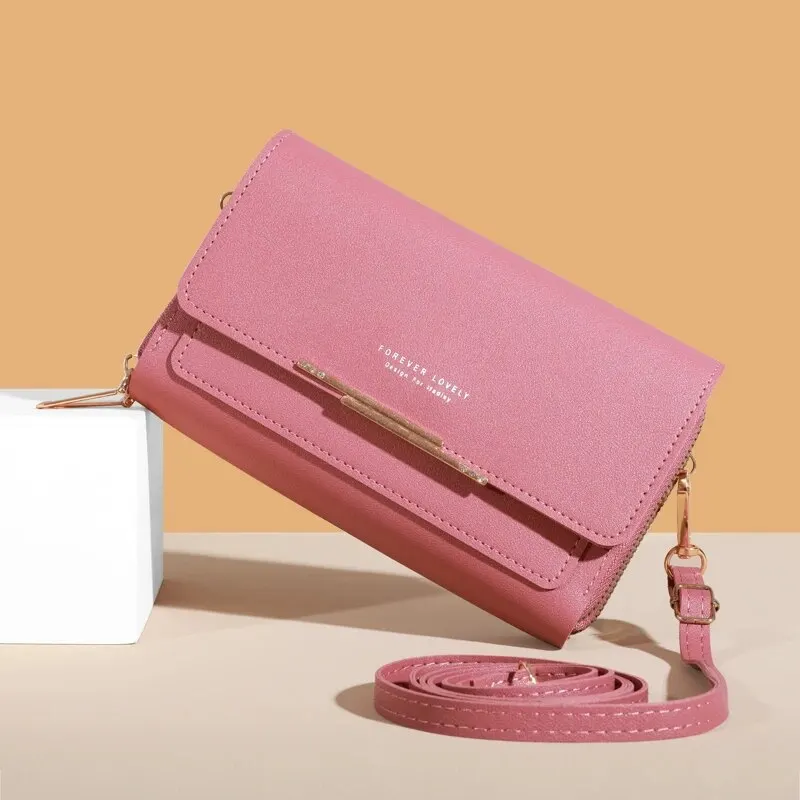 Korean-Style Women's Multi-Card Wallet & Shoulder Bag - Large Capacity Casual Fashion Accessory