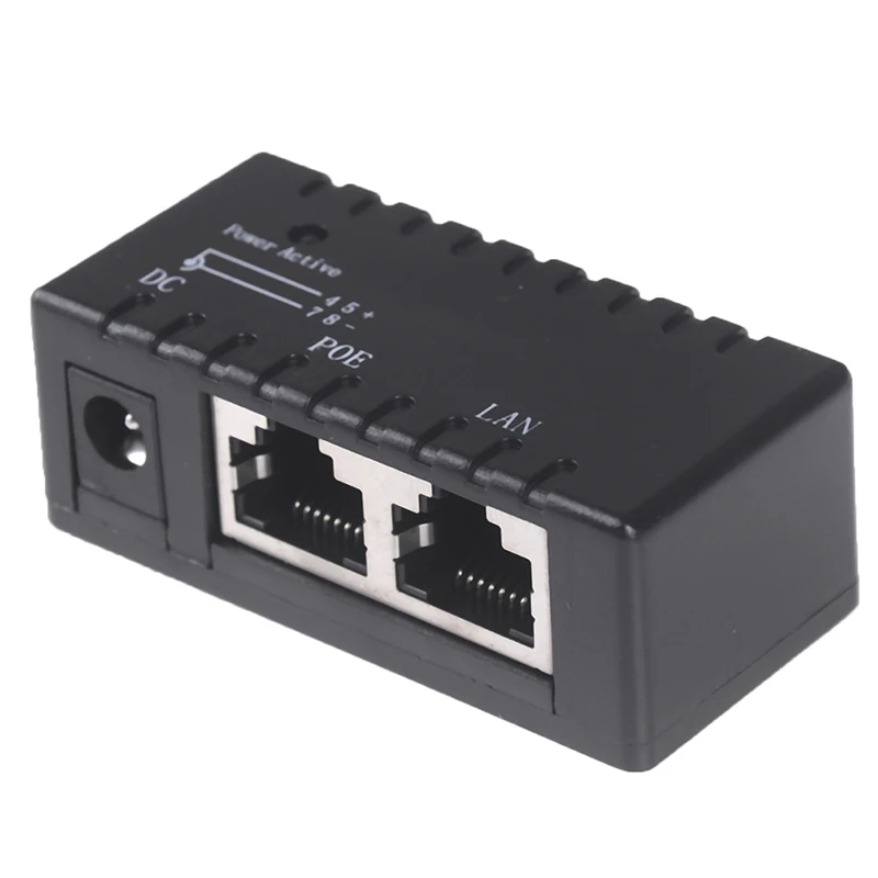IP 카메라용 패시브 POE 인젝터, VoIP 전화 네트워크 AP 장치, 12V - 48V