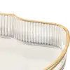 Acrylic Serving Tray with Handle Decorative Tray Jewelry Perfume Cosmetics Holder for Home Kitchen Bread Living Room Office 5