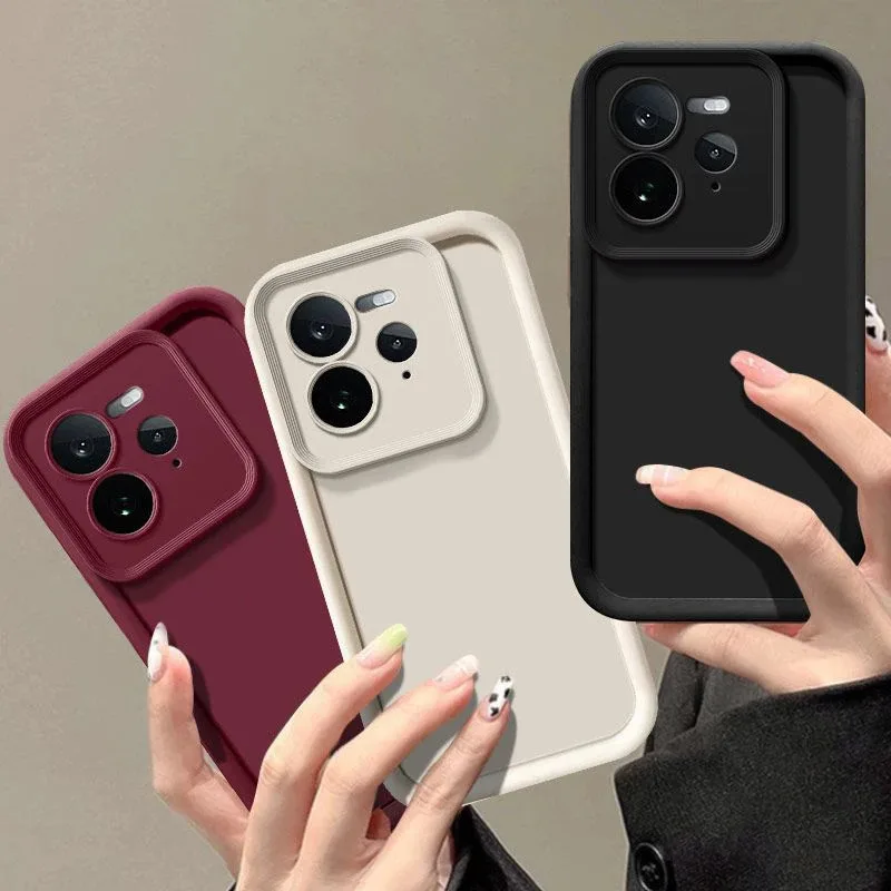 Matte Shockproof Back Cover with Skin Feel Protection