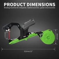Onnfang – Machine à attacher à la main pour plantes, outils de jardin légers, outil à bande pour légumes, raisins, tomates, concombres, jardin 2