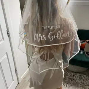 Personalized Bride To Be Veil for Bachelorette Hen Party, Your Name or  Custom Text, Future Mrs Favors Wedding Bridal Shower Decoration Bridal  Tribe Set – Wadbeev