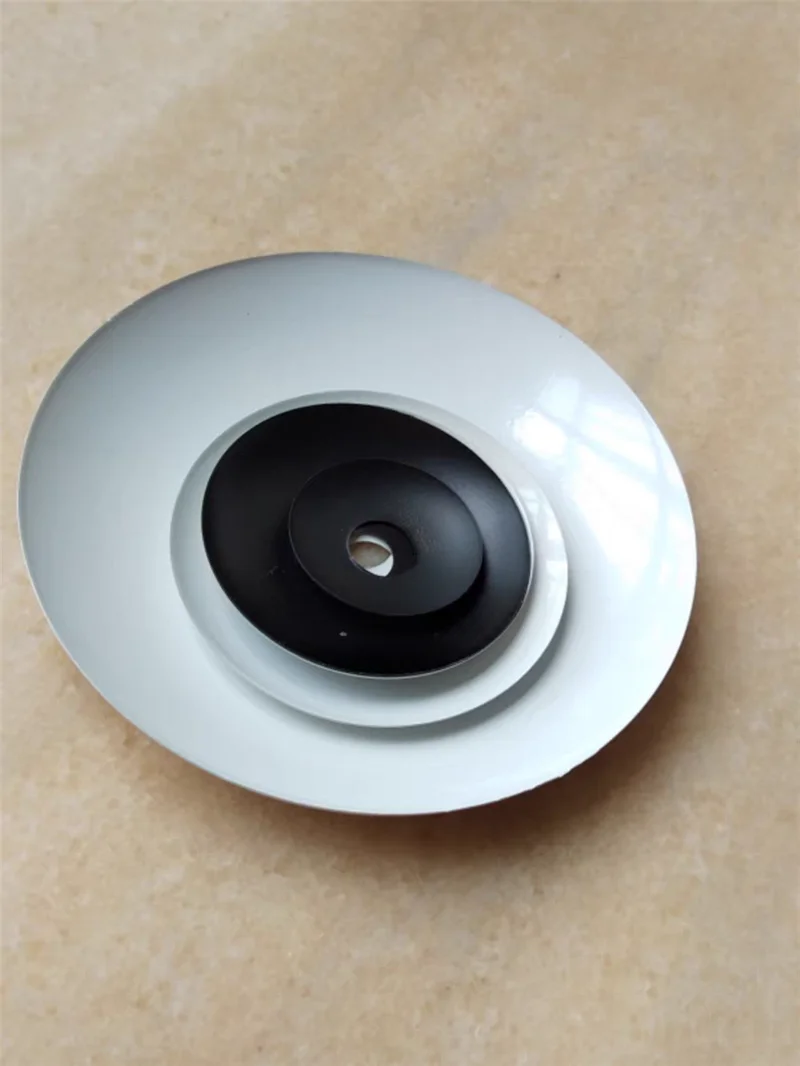 Black and white metal circular cover curved cover pendant lamp base tray table wall lamp decoration DIY lighting accessories