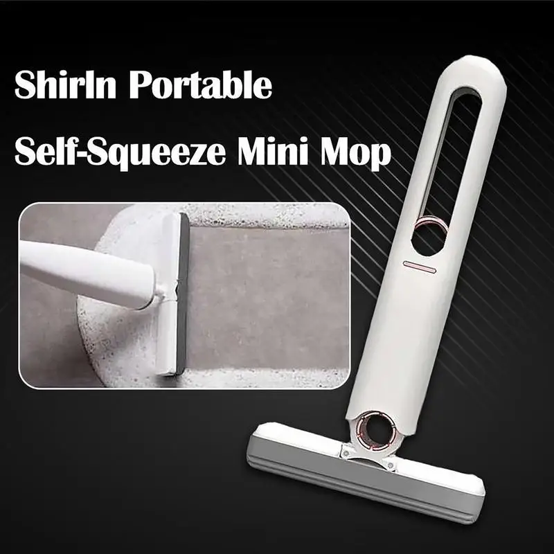 

Mini Mop Automatic Lazy Hand Desktop Cleaning Sponge Portable Strong Absorbent Cleaning Squeegee Cleaner For Wet And Dry Use