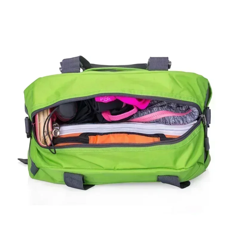 Waterproof Nylon Yoga Fitness Duffel Bag for Women - Stylish Travel and Gym Shoulder Bag