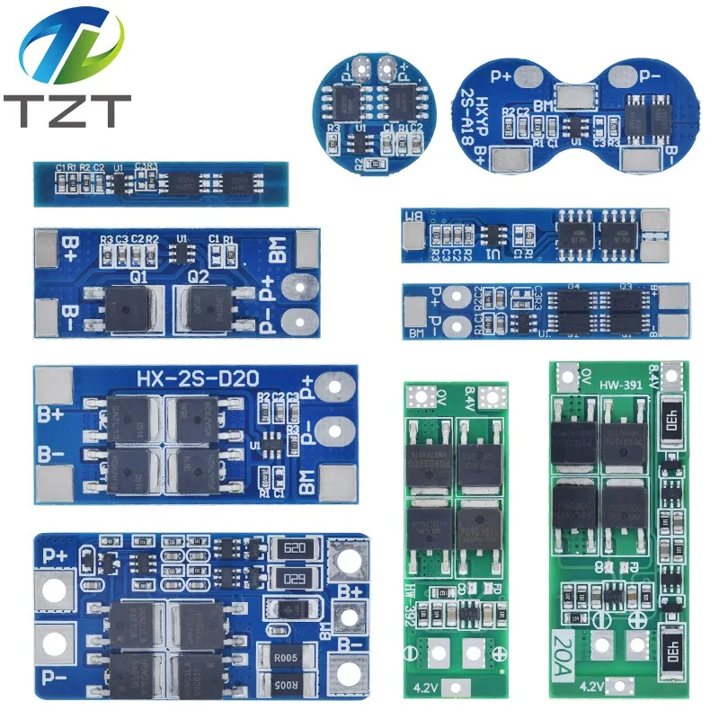 Battery Protection Board 2S 3A 4A 5A 8A 10A 13A 20A 7.4V 8.4V Li-ion 18650 Lithium battery protection board / BMS board Standard / Balance