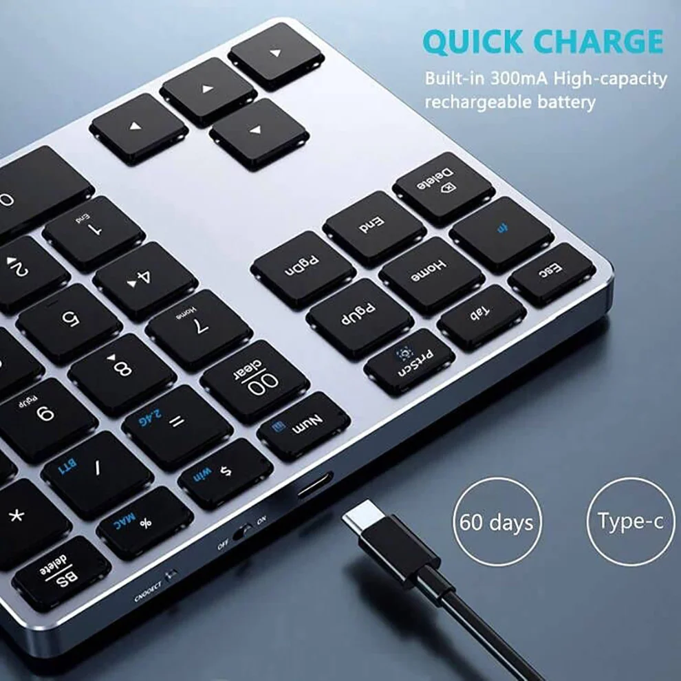 para contadores teclado numpad numpad sem fio