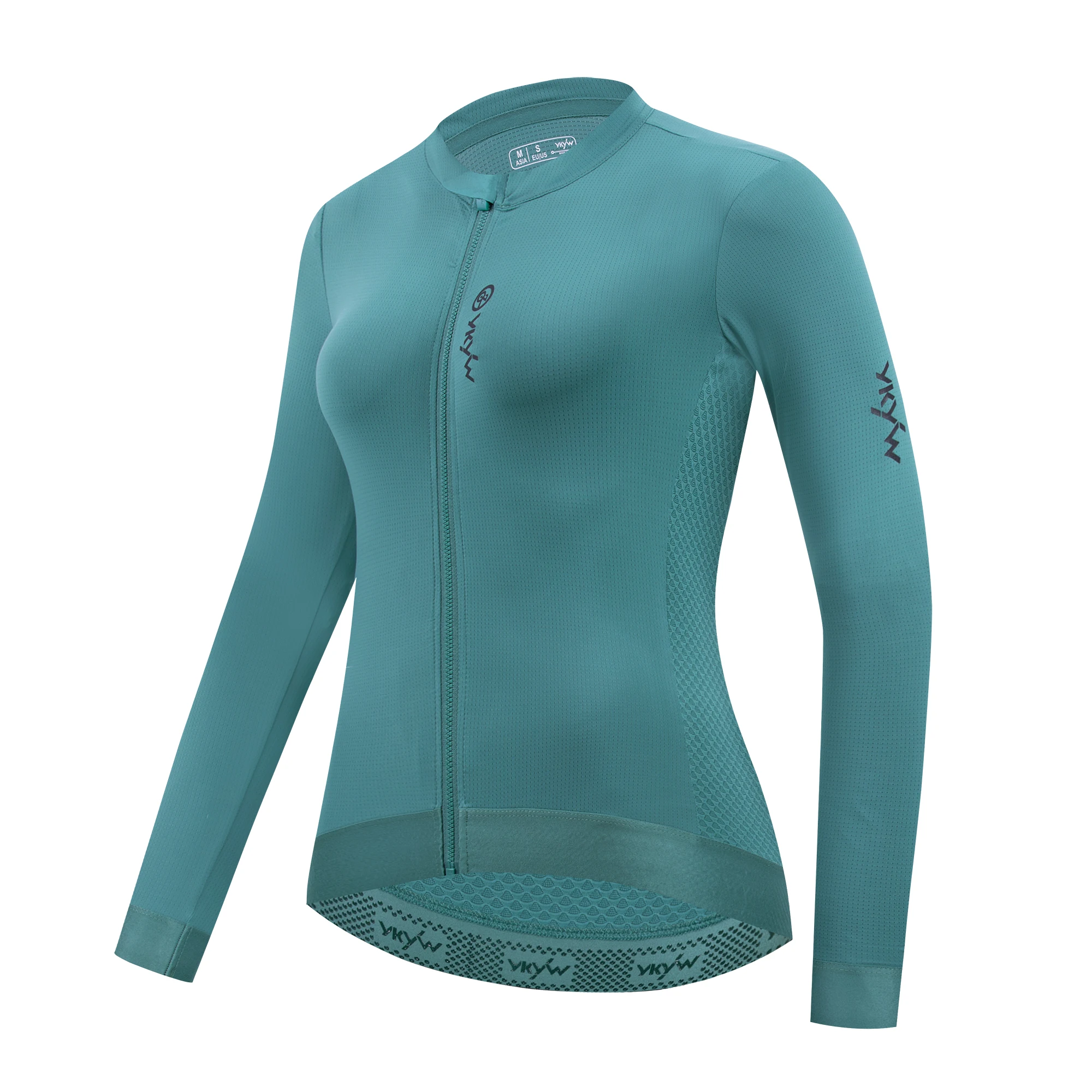 YKYWBIKE Damen Langarm-Radtrikot Pro Fahrrad-Outdoor-Bekleidung Rennrad Frühling Herbst Atmungsaktives Slim-Fit-Shirt – Detail 19