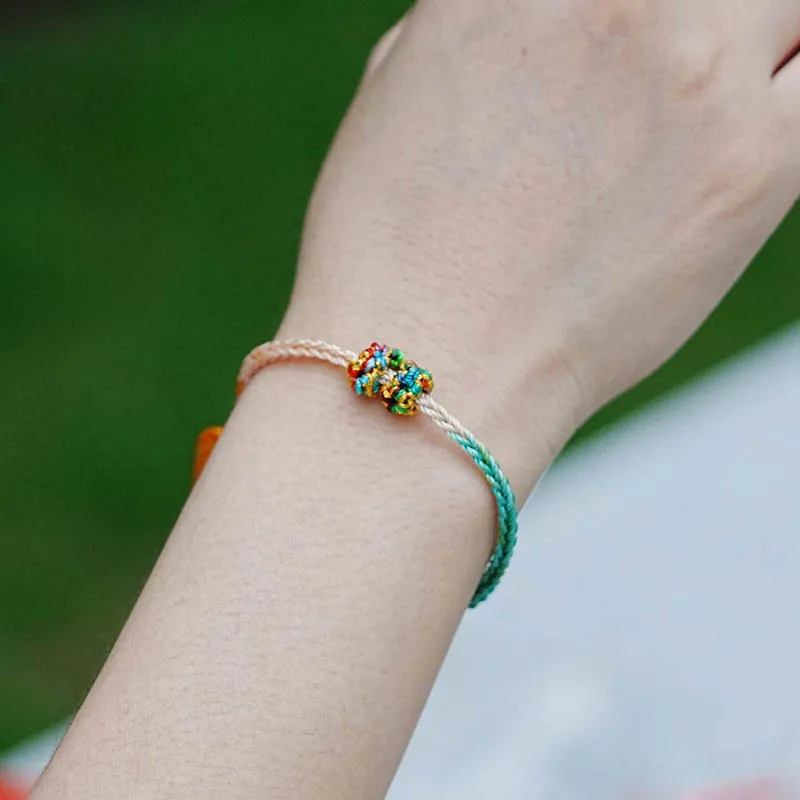 Handmade Chinese Style Woven String Bracelet for Women