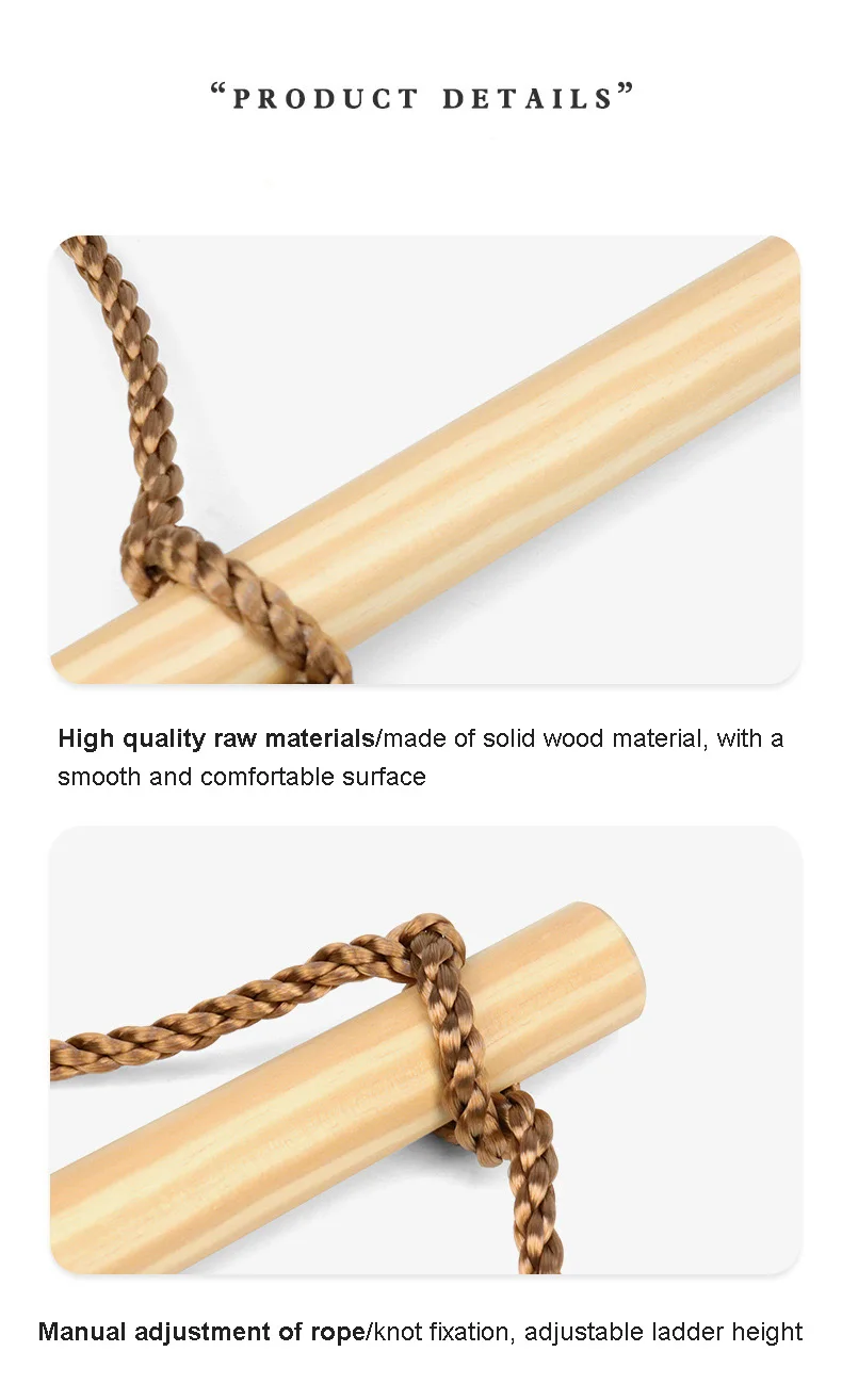 Balançoire Bébé Intérieur/extérieur En Bois - Avec Ceinture, 6 Mois à 5 Ans, Charge 25 Kg - 10