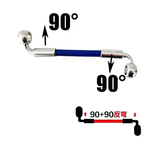 Universal Motorcycle Stainless Steel Braided Brake Hose AN3 Reinforced Front Rear Hydraulic Scooter Brake Clutch Pipe M10 Banjo - Image 13