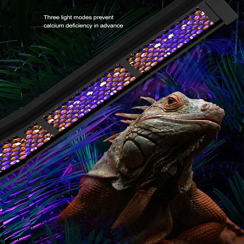 UVA+UVB Reptile Full Spectrum LED Light Turtle Lizard Snake Sunbathe Heat Lamp 4W/8W/12W Reptiles Calcium Supplement Lights Tube 3