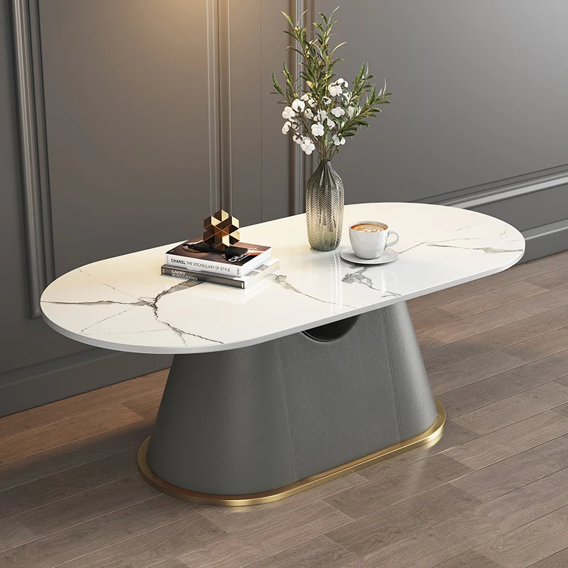 

Oval Modern Luxury Coffee Tables Living Room Nordic Minimalist Coffee Tables Legs Metal Tavolino Da Salotto Home Furniture