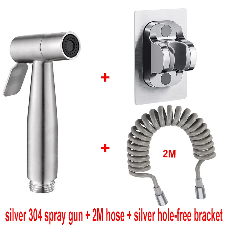 304 toilet spray gun toilet companion set faucet flusher nozzle bathroom water gun high pressure washbasin bathroom