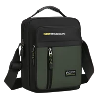 Sac à bandoulière simple pour hommes, sac de rangement de grande capacité, sacs à bandoulière multi-poches à la mode pour affaires 2