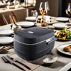 Luxurious 5L Red Digital Electric Cooker Square Slow Cooker with Multifunction & Cast 4