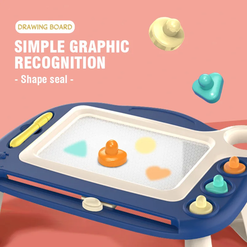 Fun Graffiti Drawing Board Kids Toy Baby Dust-Free Magnetic Drawing Table Educational Montessori  Learning Toys Children Gfit 4