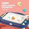 Fun Graffiti Drawing Board Kids Toy Baby Dust-Free Magnetic Drawing Table Educational Montessori  Learning Toys Children Gfit 4