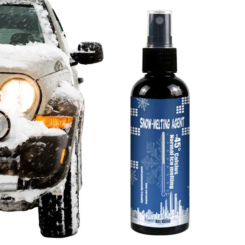 

Car Defroster Spray Quick Snow Melter Winter Supplies Car Deicer Simple Spray Deicer Effective For Keyholes Handles To Enhance