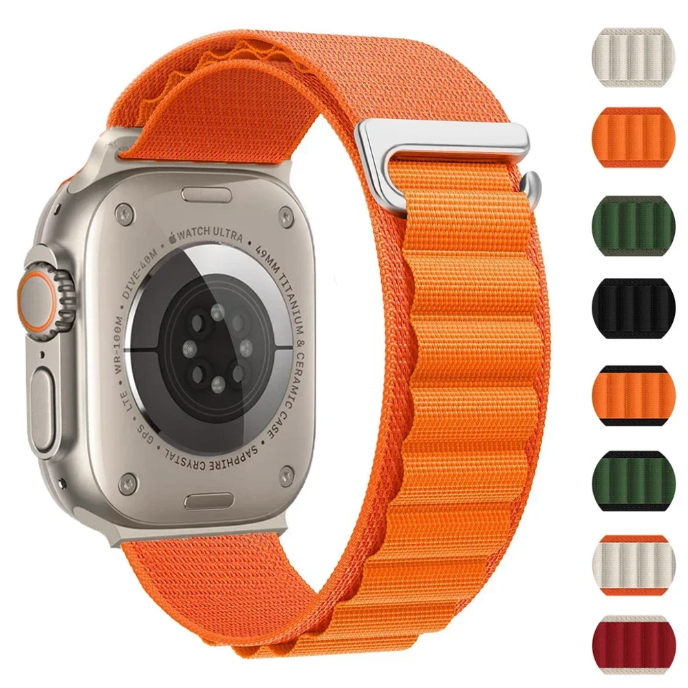 Premium Alpine Loop Nylon Strap for Apple Watch - Durable and Stylish Bracelet Belt