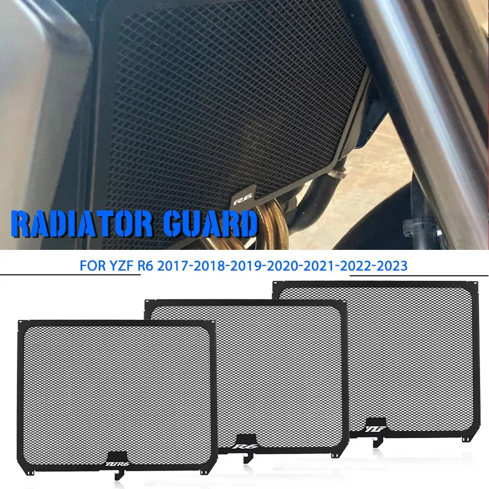 

Motorcycle For YAMAHA YZF R6 YZFR6 2017-2023 2022 Accessories Aluminum Radiator Grille Guard Protector Grill Cover Protection