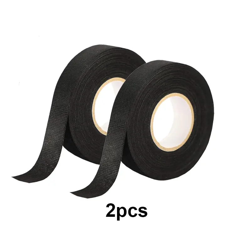 1-4pcs 15/25M High Temp Wire Harness Wrapping Tape Self-Adhesive Automotive Wiring Harness Fabric Tape for Car Noise Damping - Image 9