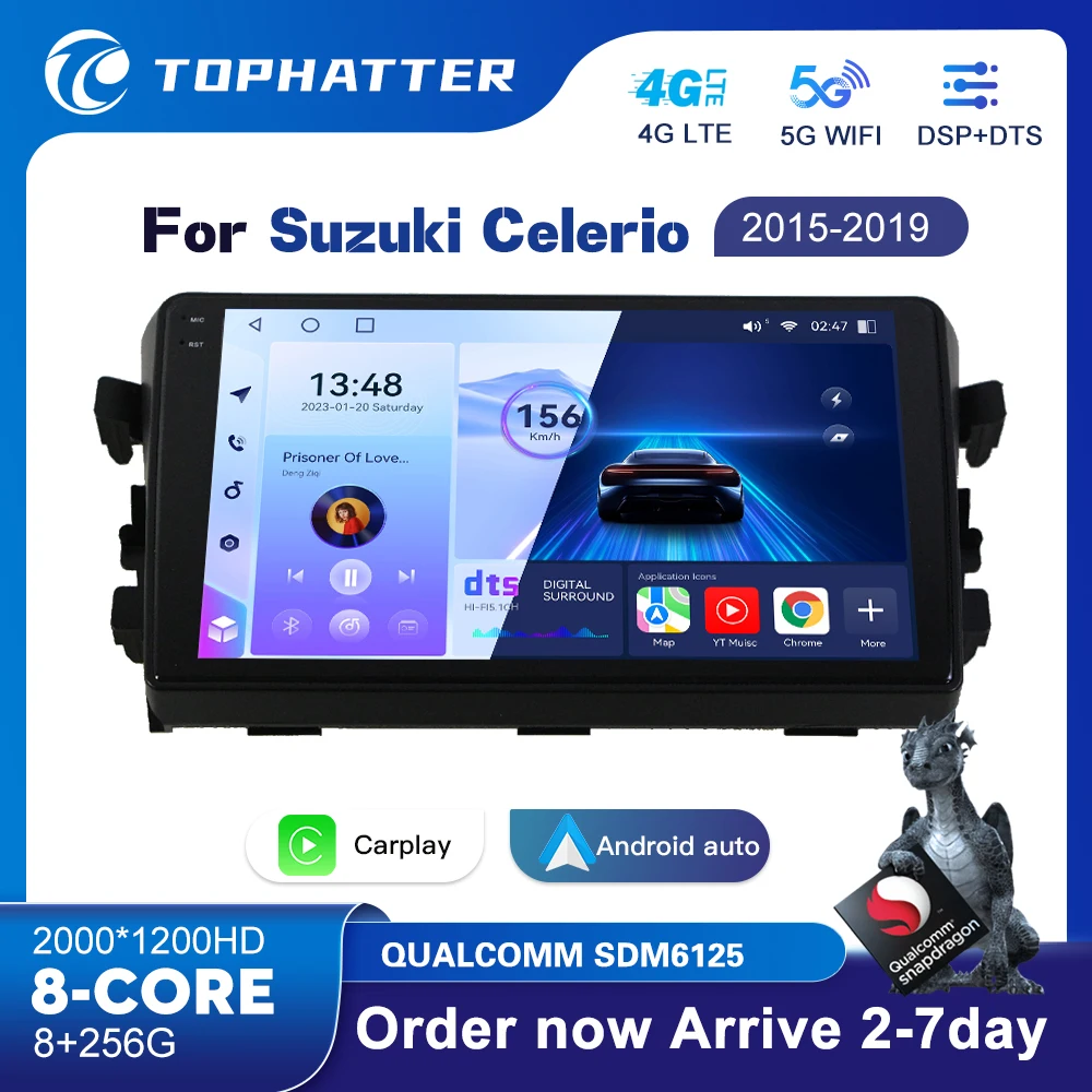 

Car Radio Android 13 Multimedia Video Player For Suzuki Celerio2015 2016 2017 2018 2019 Stereo Navigation Stereo Head Unit