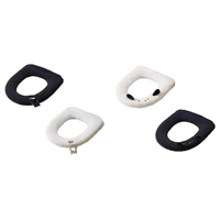 A60Z Top Plush Bathroom Mat Thickened Domestic Toilet Cushion Washable Toilet Seat Pad 2