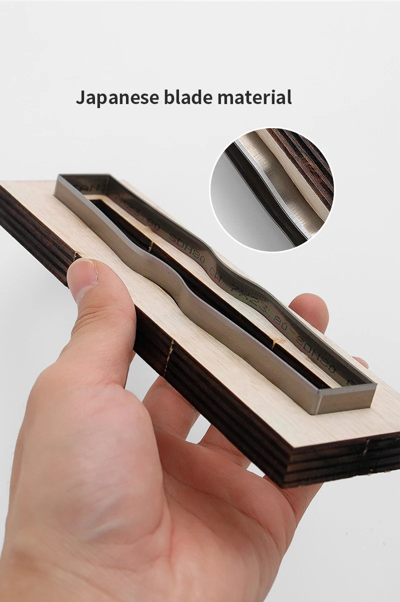 Description Picture 6 of itemYOMDID DIY Keychain Leather Die Cutter Japanese Blade Leather Template Handcraft Punching Mold Leather Embossing Tool Knife Mold