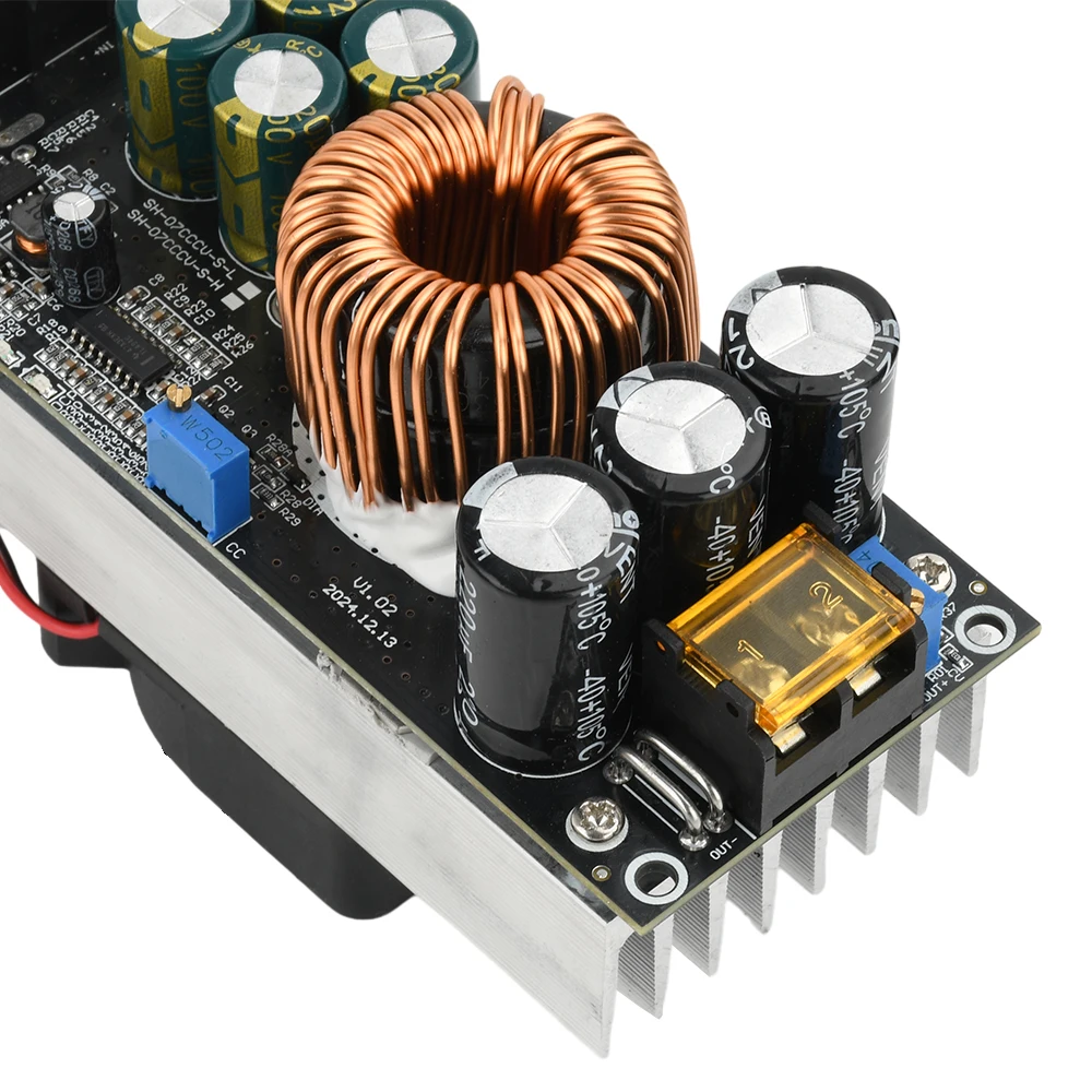 1800W 40A Boost Converter Step Up Power Supply Module 14-85V to 14-120V Adjustable Voltage CC CV With Under Voltag Protection