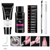 LIMEGIRL 15ml Nail Extension Gel Set Quick Extend Mold Nail Kit Gel Set For Manicure Tools Vernis Semi Permanent Set 2