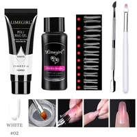 LIMEGIRL 15ml Nail Extension Gel Set Quick Extend Mold Nail Kit Gel Set For Manicure Tools Vernis Semi Permanent Set 2
