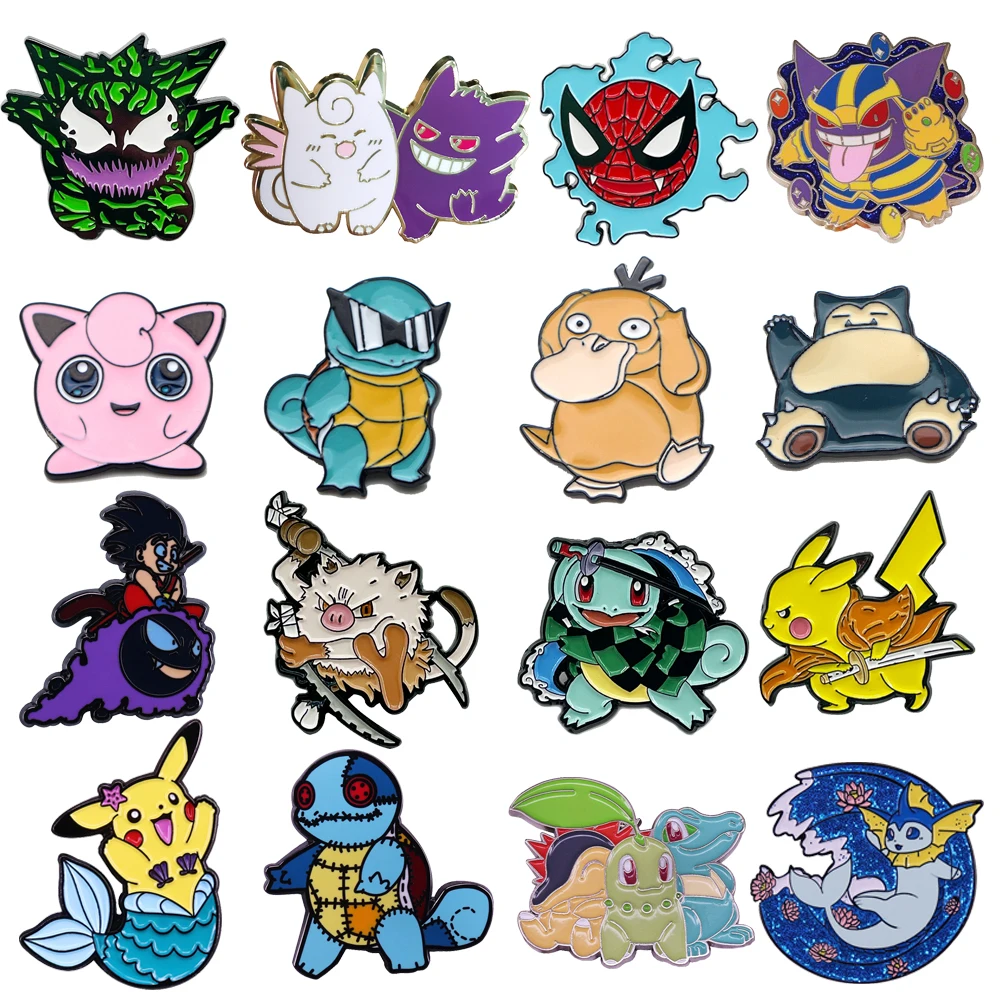 

Cartoon Cute Lapel Pins for Backpacks Enamel Pin Anime Cute Things Japanese Brooch for Clothes Briefcase Badges Backpack Badge