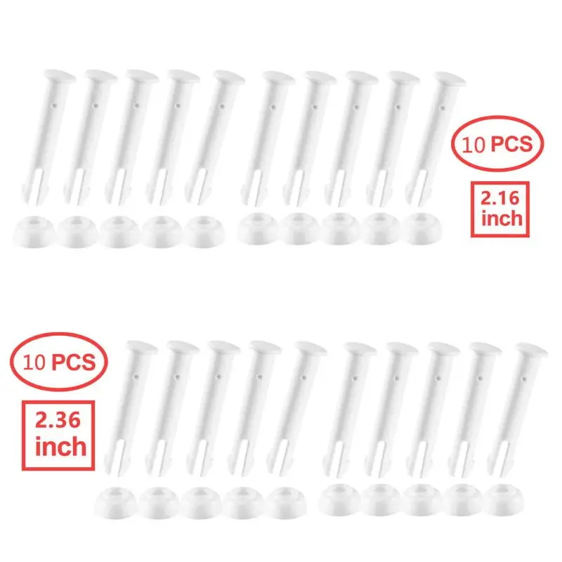 

Y1UB 10 Pack Plastic Pool Joint Pins & Rubber Seals Swimming Pool Plug Durable
